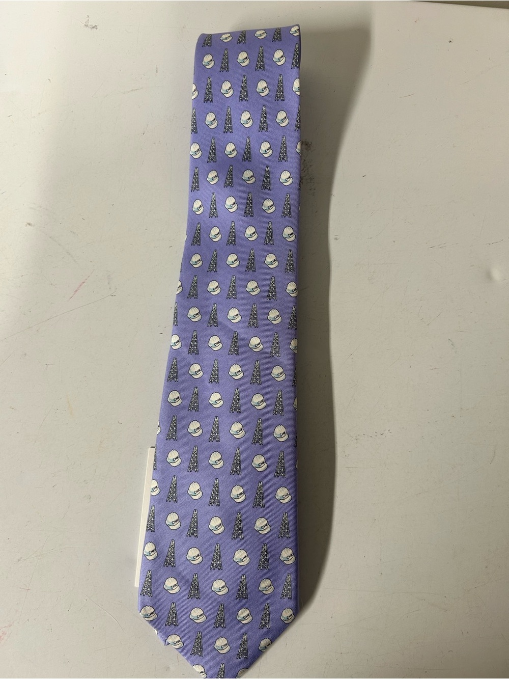 NWT Vineyard Vines Custom Collection Tie Chesapeake Energy 100%Silk Hardhats Oil